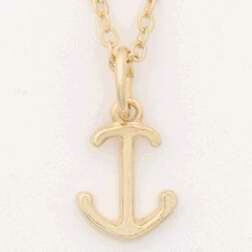 Cross Anchor w/18" Cable Chain Necklace- Gold Plated