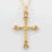 Cross Fleur-De-Lis w/18" Cable Chain Necklace