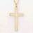 Cross Cut-Out w/24" Cable Chain Necklace