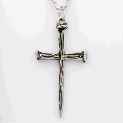 Cross Nails w/24" Cable Chain Necklace