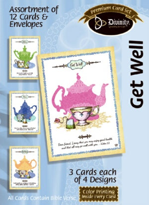 Get Well (Teapot) Boxed Cards
