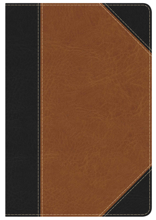 NKJV Holman Study Bible/Personal Size (Full Color)-Black/Tan LeatherTouch