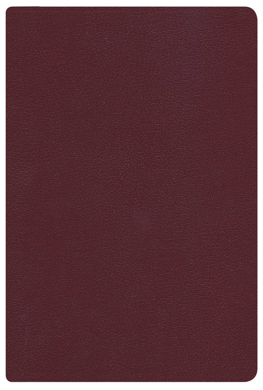 Span-RVR 1960 Hand Size Giant Print Reference Bible-Burgundy Imitation Leather Indexed (Repack)
