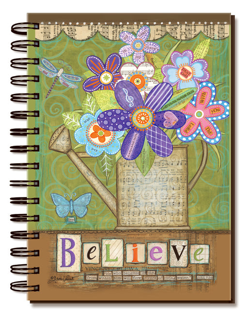 Journal-Believe Musical Flowers (5.7" x 8.3")