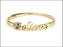 Believe Bangle-Gold Bracelet