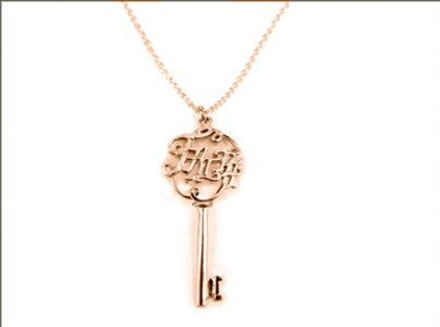 Key Faith-Rose Gold Necklace