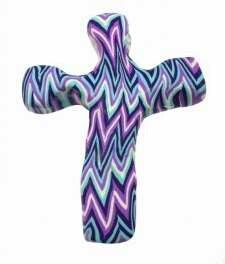 Cross-Comforting Clay-Purple Chevron (4.5)