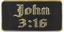Lapel Pin-John 3:16 (Black/Gold) (Pack of 12) (Pkg-12)