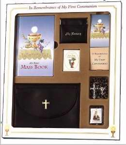 My First Mass Book Premier Gift Set (My First Eucharist Edition)-Boys