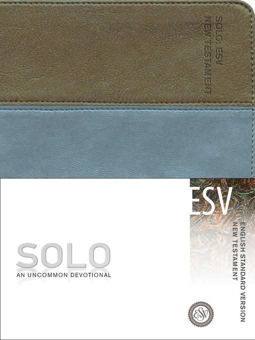 ESV Solo New Testament-Bronze/Turquoise LeatherLook