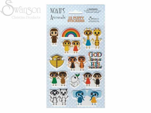 Sticker-Noah's Ark (Puffy)-12 Count (Pack of 10) (Pkg-10)