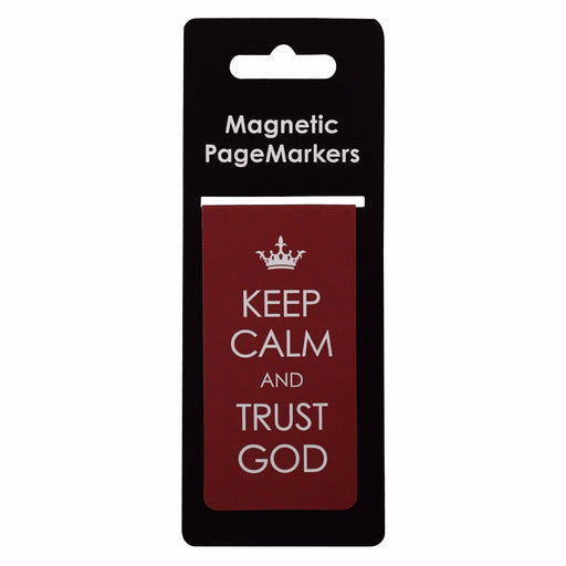 Bookmark-Pagemarker-Magnetic-Keep Calm And Trust God-Large