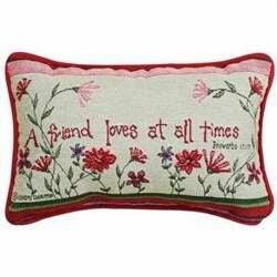 Pillow-A Friend Loves (12.5 x 8.5)