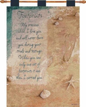 Wall Hanging-Footprints (Tapestry) (26 x 36)