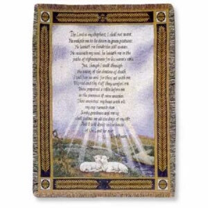 Throw-23rd Psalm (Tapestry) (50 x 60)