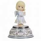 Figurine-Musical Faith Angel/Jesus Loves Me (6")