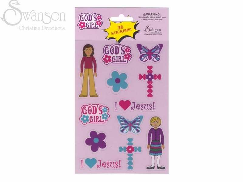 Sticker-Gods Girl-36 Count (Pack of 10) (Pkg-10)