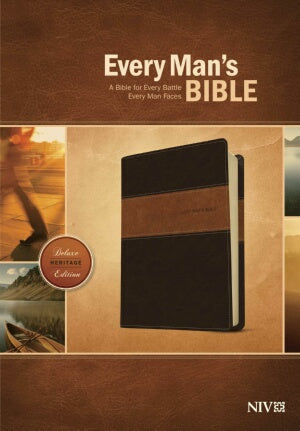 NIV*Every Mans Bible-Deluxe Heritage Edition-Brn/T
