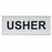 Usher-Safety Pin/Clip-Clear-Acrylic Badge