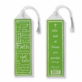 Bookmark-Written Reflections-Faith-Lime Green (Pack of 12) (Pkg-12)