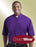 Clerical Shirt-Short Sleeve w/Tab-16.5 In-Purple