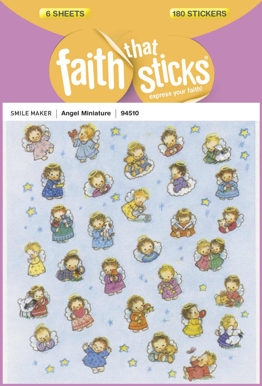 Sticker-Angel Miniature (6 Sheets) (Faith That Sticks)