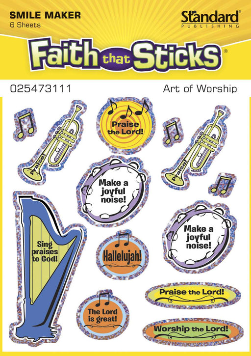 Sticker-Art Of Worship (6 Sheets) (Faith That Sticks)