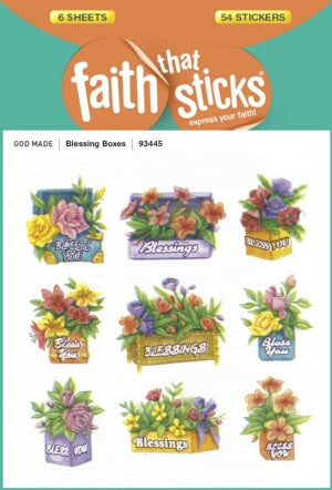 Sticker-Blessings Boxes (6 Sheets) (Faith That Sti