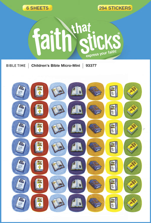 Sticker-Children's Bible Micro-Mini (6 Sheets) (Faith That Sticks)