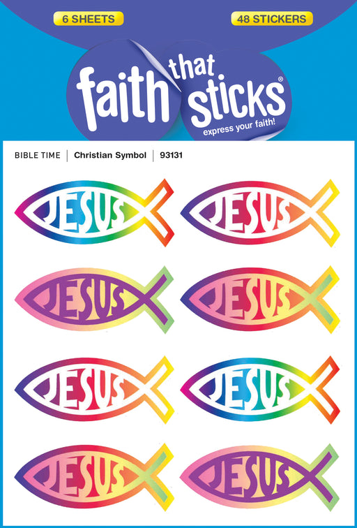 Sticker-Christian Symbol (6 Sheets) (Faith That Sticks)