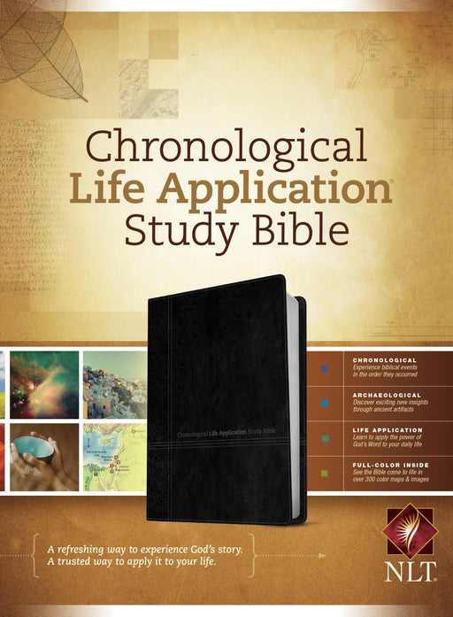 NLT2 Chronological Life Application Study Bible-Black/Onyx TuTone
