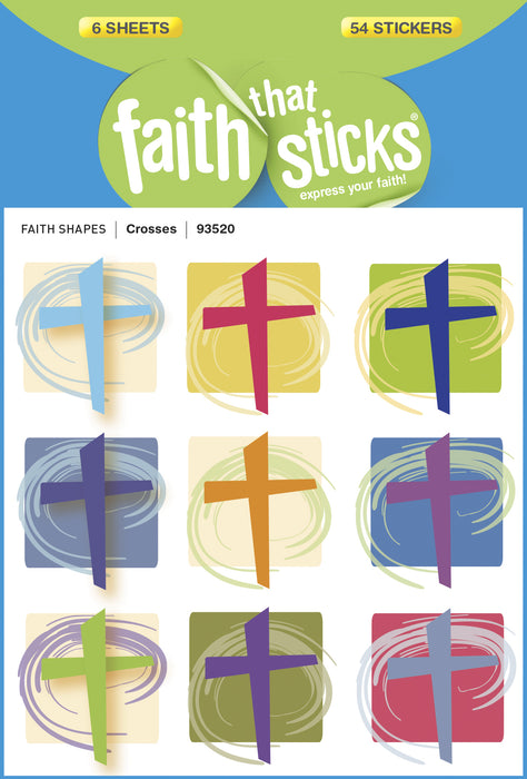 Sticker-Crosses (6 Sheets) (Faith That Sticks)