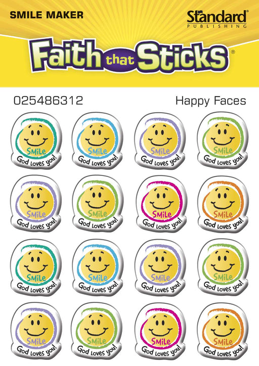 Sticker-Happy Faces (6 Sheets) (Faith That Sticks)