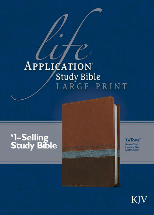 KJV Life Application Study Bible/Large Print-Brown/Tan/Blue TuTone