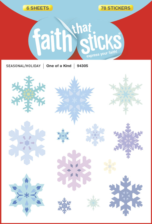 Sticker-One Of A Kind (6 Sheets) (Faith That Sticks)