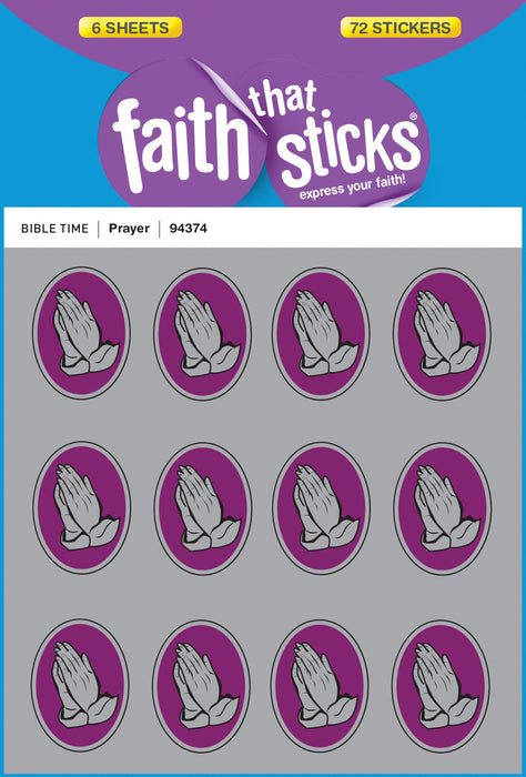 Sticker-Prayer (6 Sheets) (Faith That Sticks)