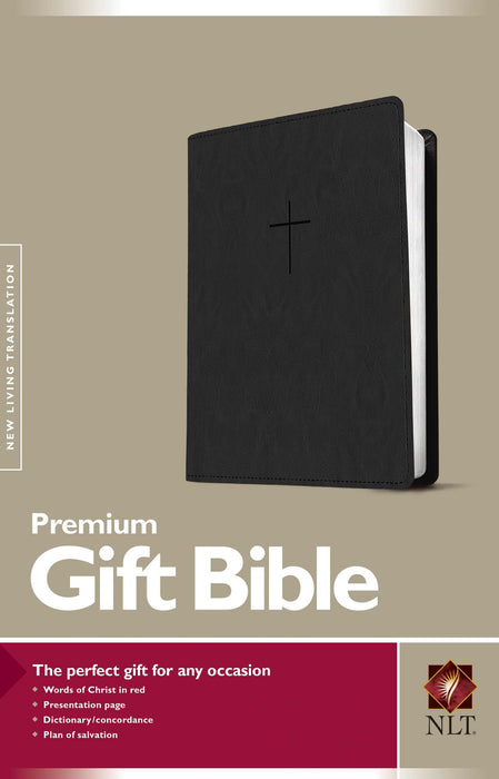 NLT2 Premium Gift Bible-Black LeatherLike