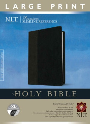 NLT2 Premium Slimline Reference/Large Print Bible-