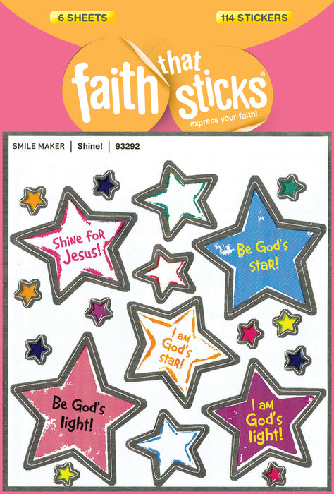 Sticker-Shine (6 Sheets) (Faith That Sticks)