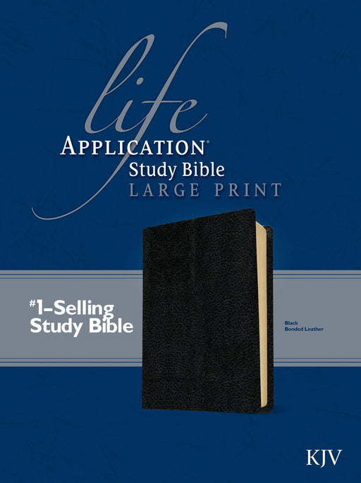 KJV Life Application Study Bible/Large Print-Black Bonded