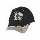 Cap-John 3:16-Black