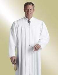 Clergy Robe-Plymouth-Coat Sleeve-H216/P04-White