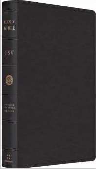 ESV Heirloom Single-Column Legacy Bible-Black Goatskin