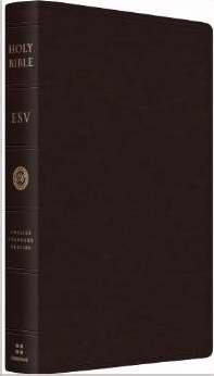 ESV Heirloom Single-Column Legacy Bible-Deep Brown Goatskin