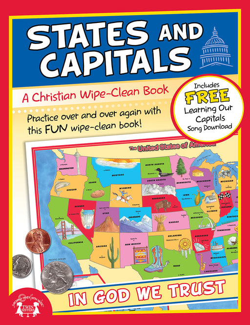 States And Capitals: A Christian Wipe Clean Workbook Activity Book