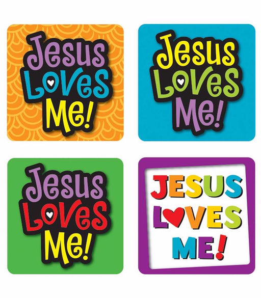 Sticker-Jesus Loves Me! (Scripture) (Pack Of 120) (Pkg-120)
