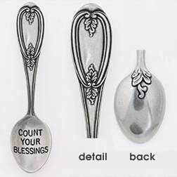 Spoon-Count Your Blessings Teaspoon-Pewter