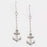 Anchor Cross On Surgical Steel Wires-Pewte Earring
