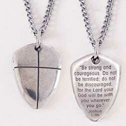 Shield Of Faith (Cross)-Small w/18" Chain Necklace