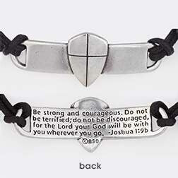 Shield Of Faith (Cross) w/Adjustable Cord Bracelet